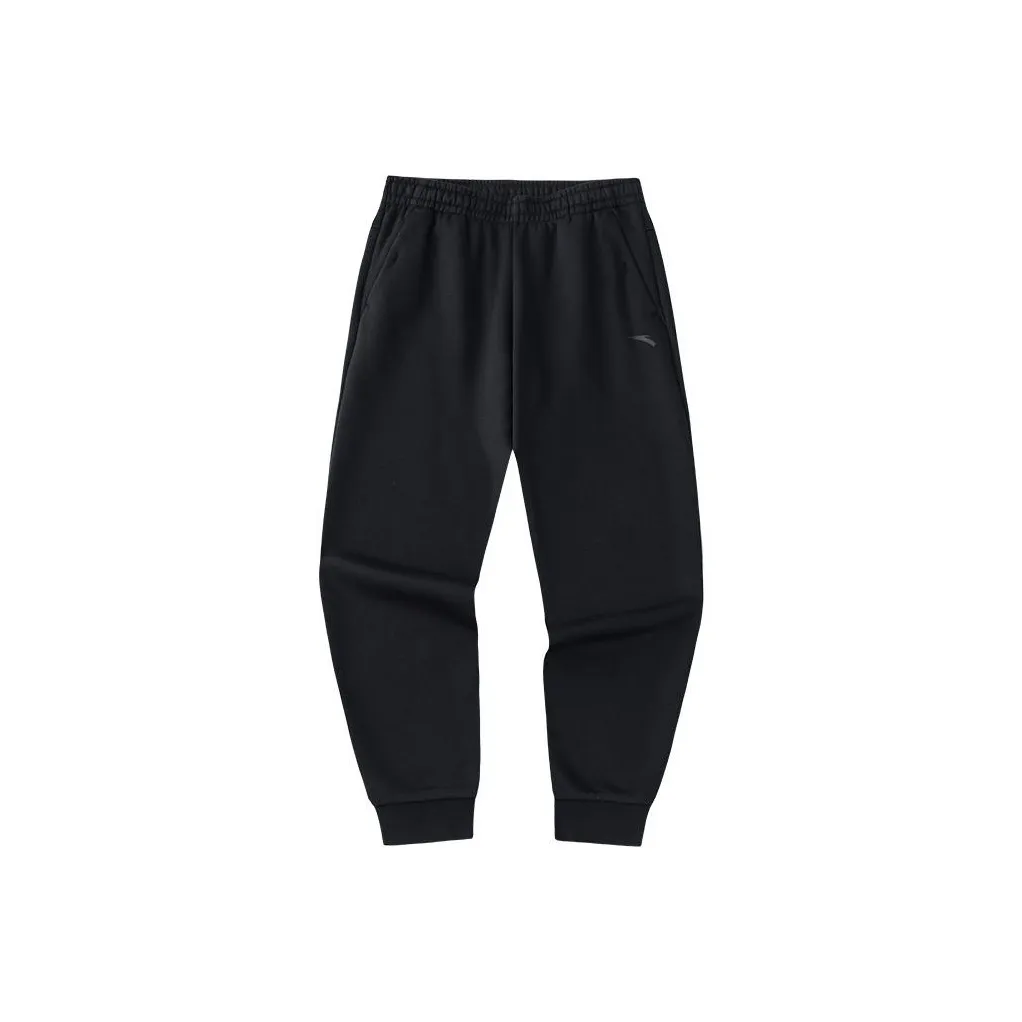 ANTA Variety Тренировки Коллекция Вязаные Тренировочные Брюки Мужские Основной Черный
