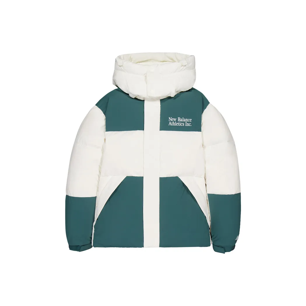 New Balance Светлый Городской Пачка Пуховик Мужской Цвет Слоновая кость