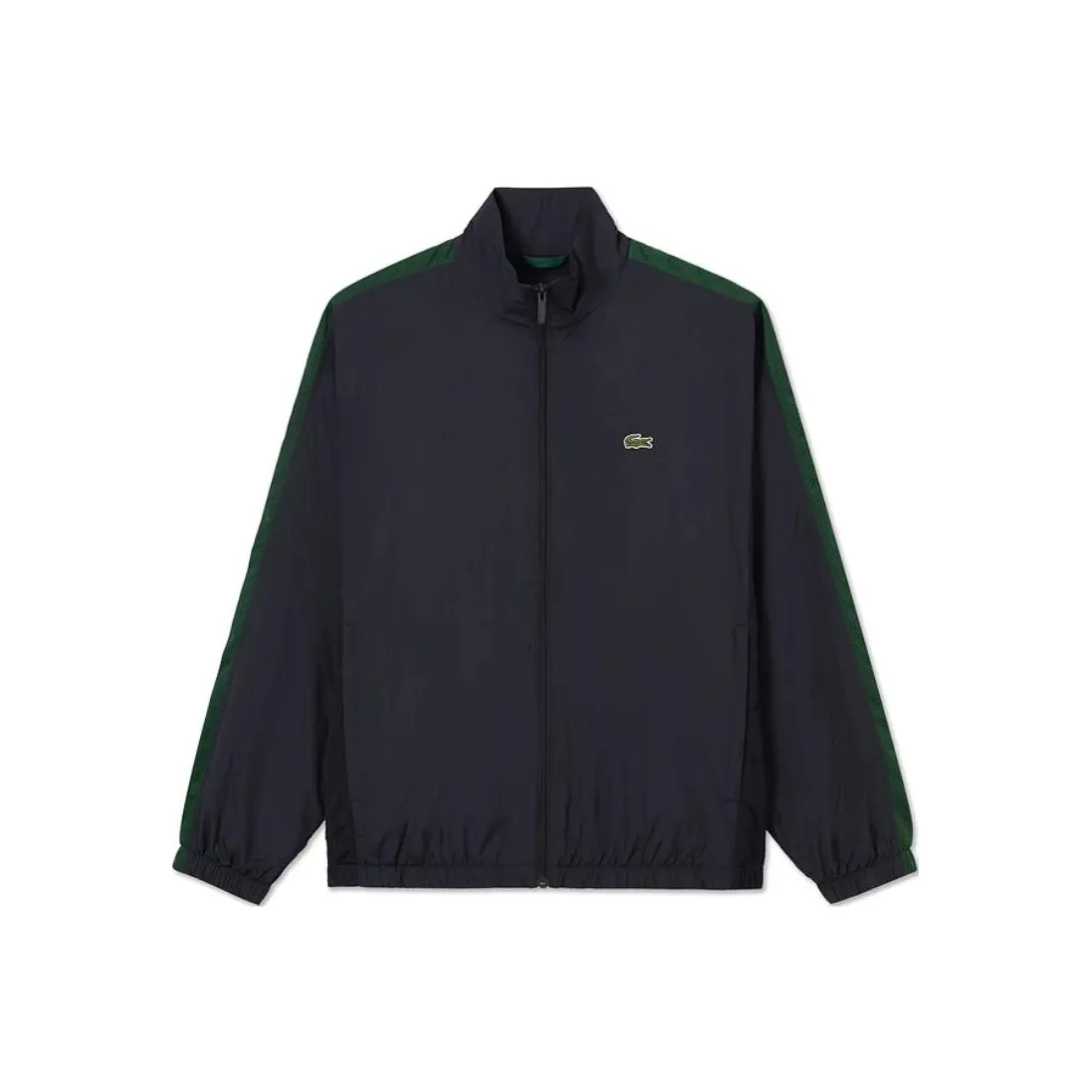 LACOSTE SS25 Jacket Men's Navy Blue With Green Trim