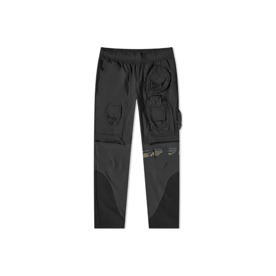 Nike ISPA Повседневные брюки Мужские Черные