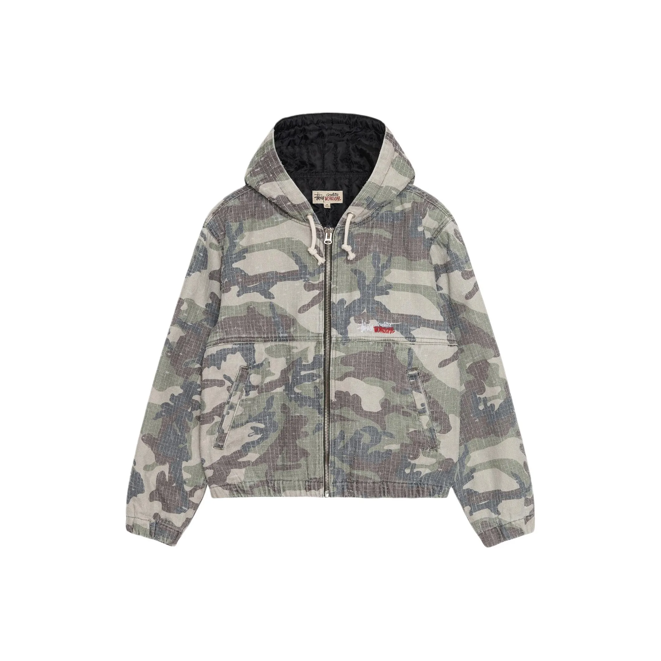 Stussy Camo Canvas Needlepunch Work Jacket