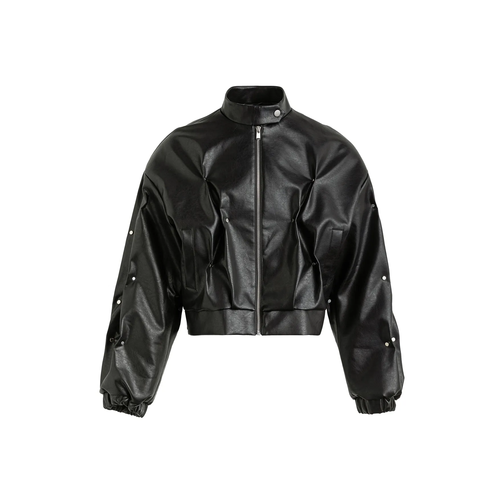 FRKM Черные Мужские Кожаные Куртки