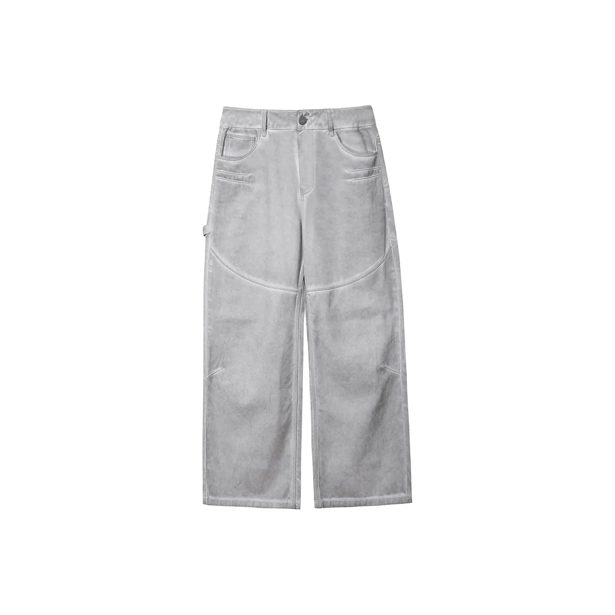 Muscle Dog Jeans Men's Gray White