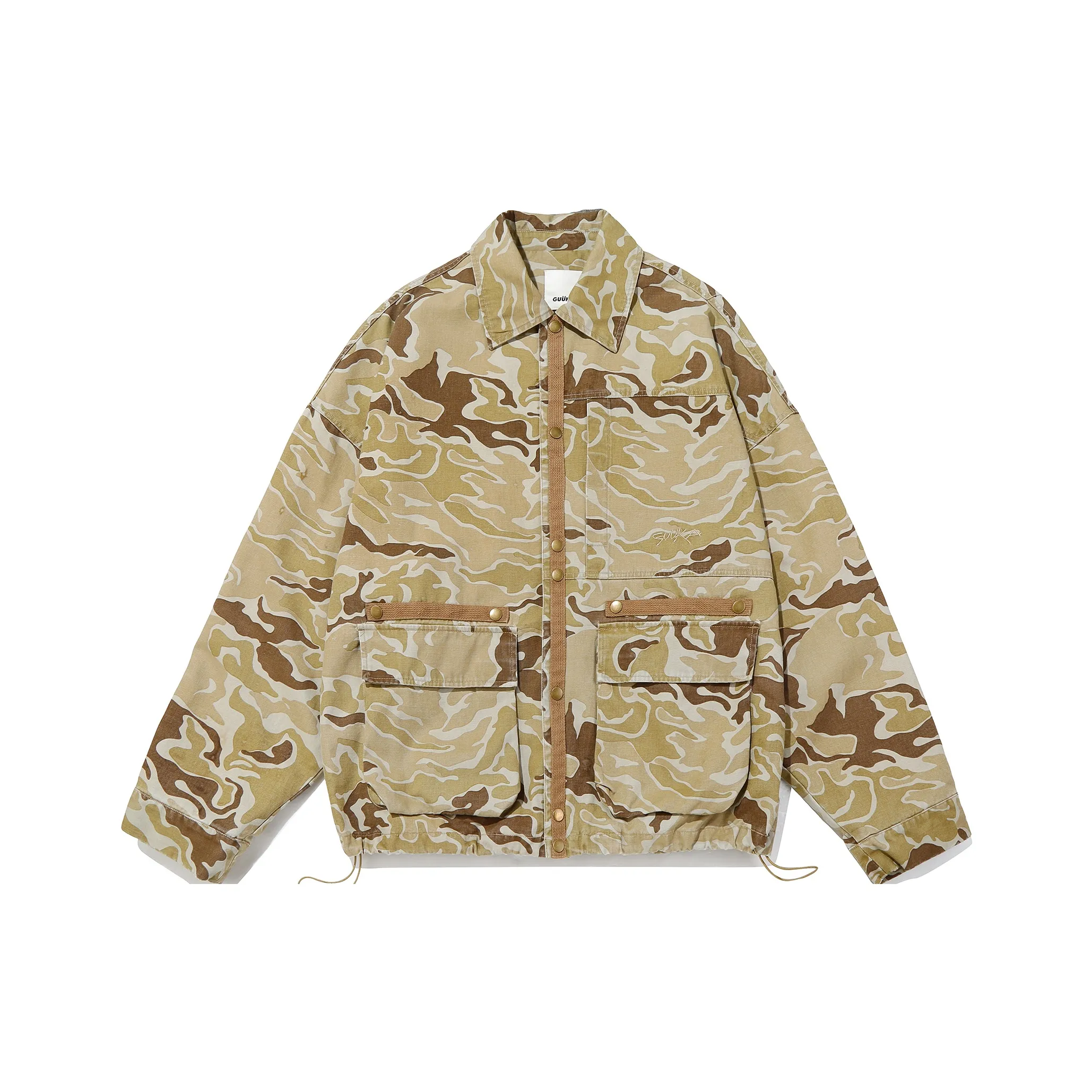 Guuka Jackets Coats Men's Khaki