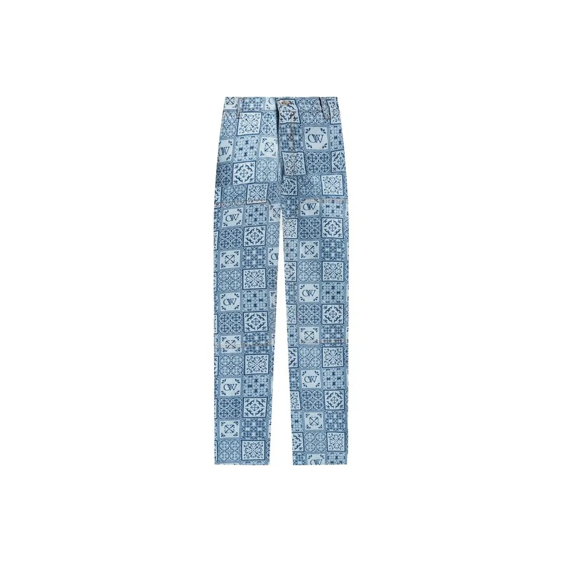OFF WHITE Jeans Men Blue