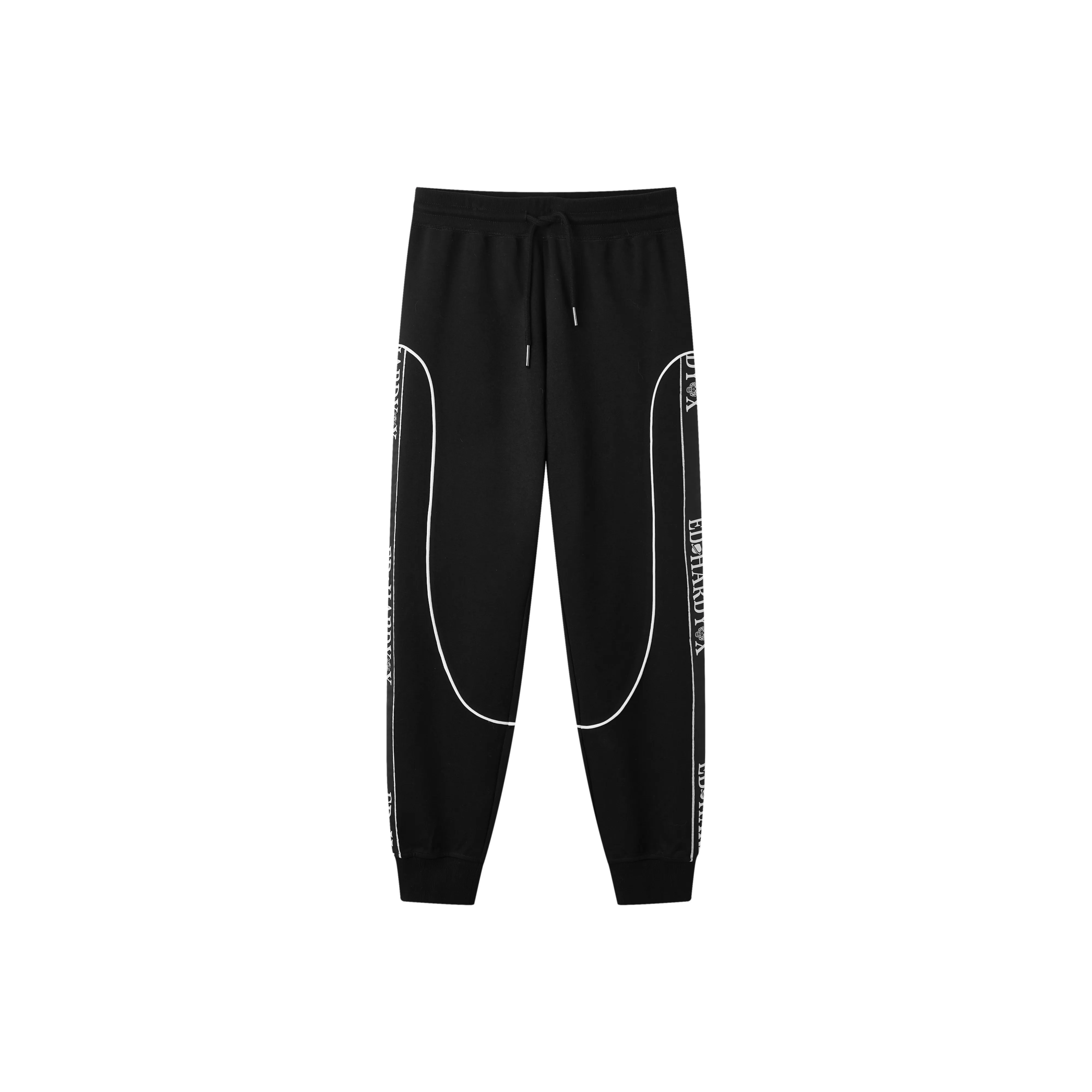 ED HARDY X Knitted Sports Pants Unisex Black