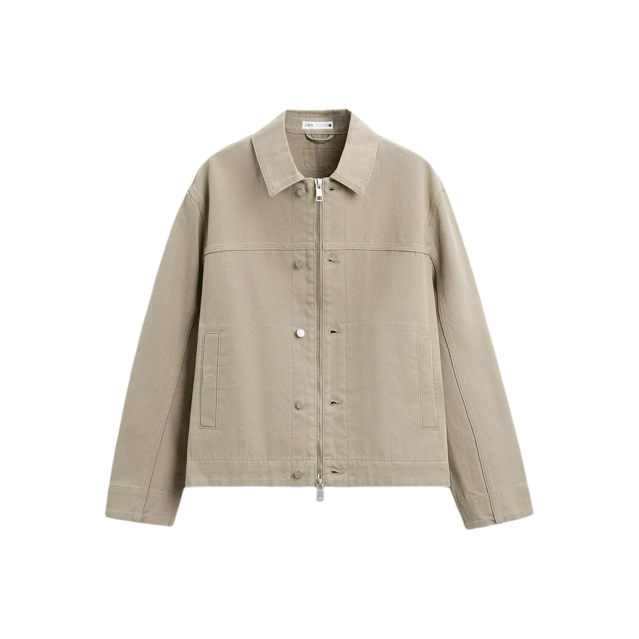 ZARA Куртки и Пальто Мужской Бежевый