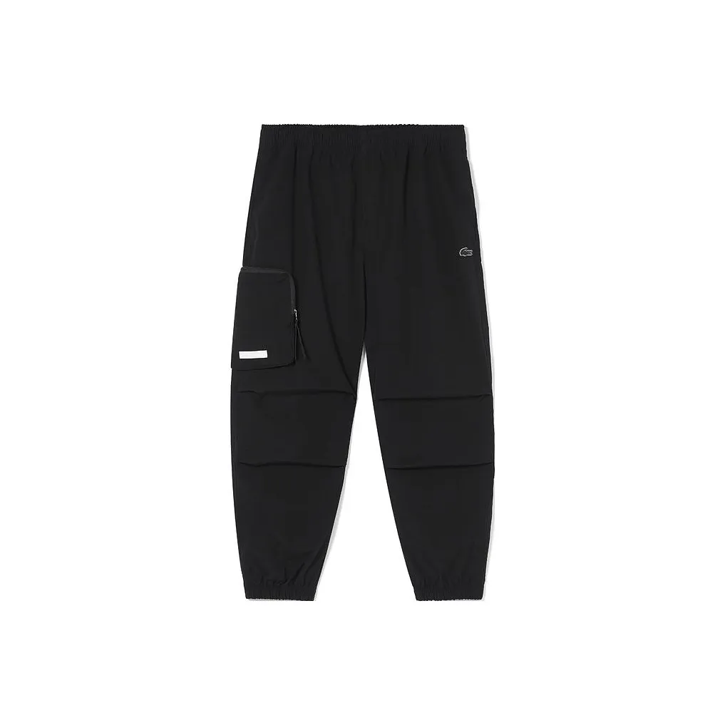 Вязаные тренировочные брюки LACOSTE Collaboration Мужские Черные