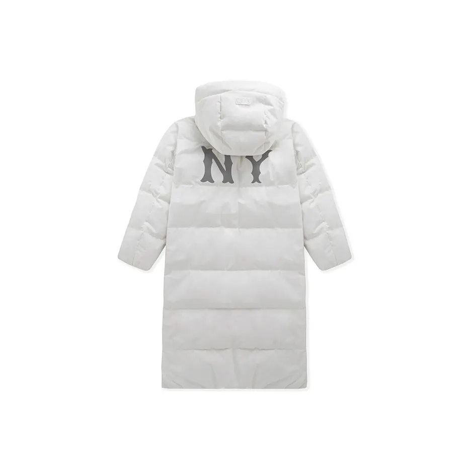 Mlb Base Logo New York Yankees Basic Collection FW24 Пуховик Унисекс Кремовый