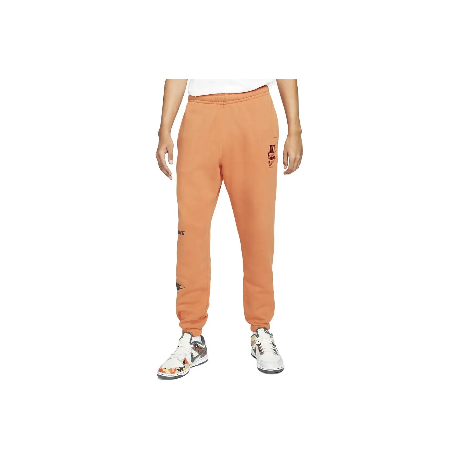 Nike Knitted Sweatpants Men's Orange