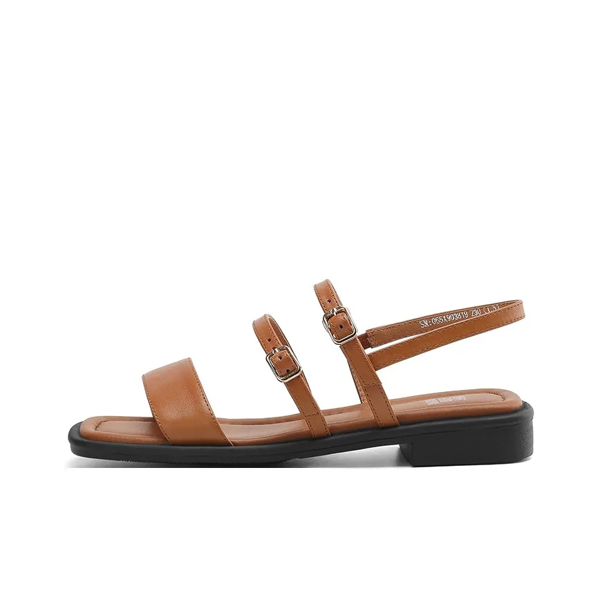 XICUNMINGWU One Ремешок Сандалии Женские Коричневый