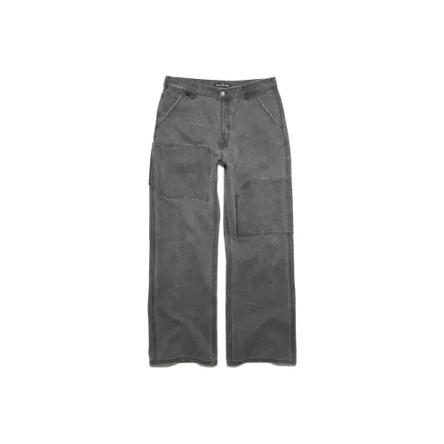ACNE STUDIOS Джинсы угольно-серого цвета унисекс