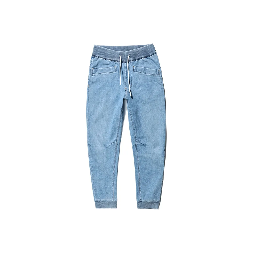 ABLE JEANS Men's Washed Light Indigo