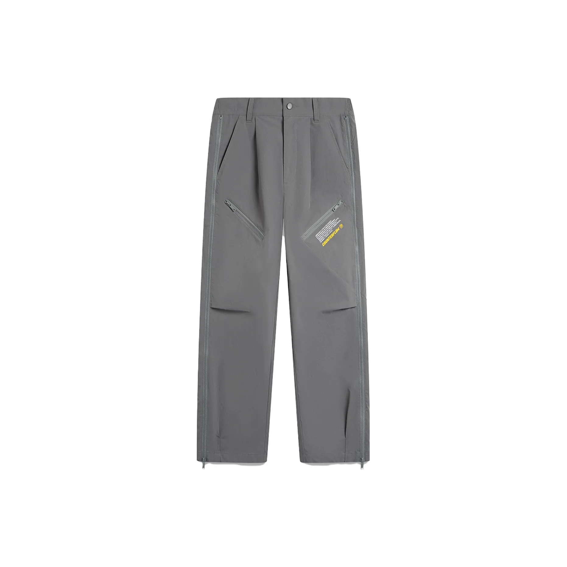 LiNing CF Tracing Knitted Sports Pants Men's Thunderstorm Gray