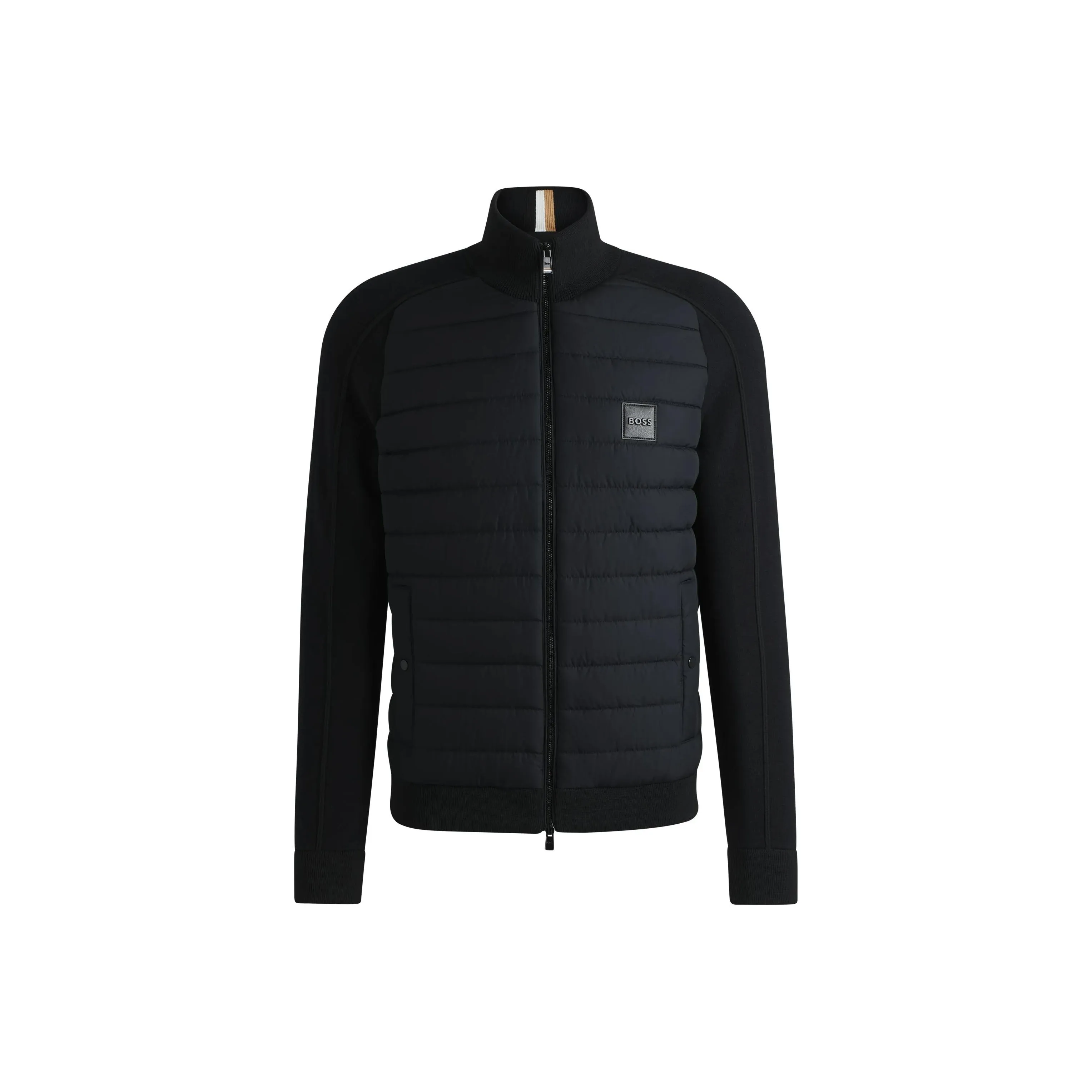HUGO BOSS Logo Badge Zip-Up Jacket