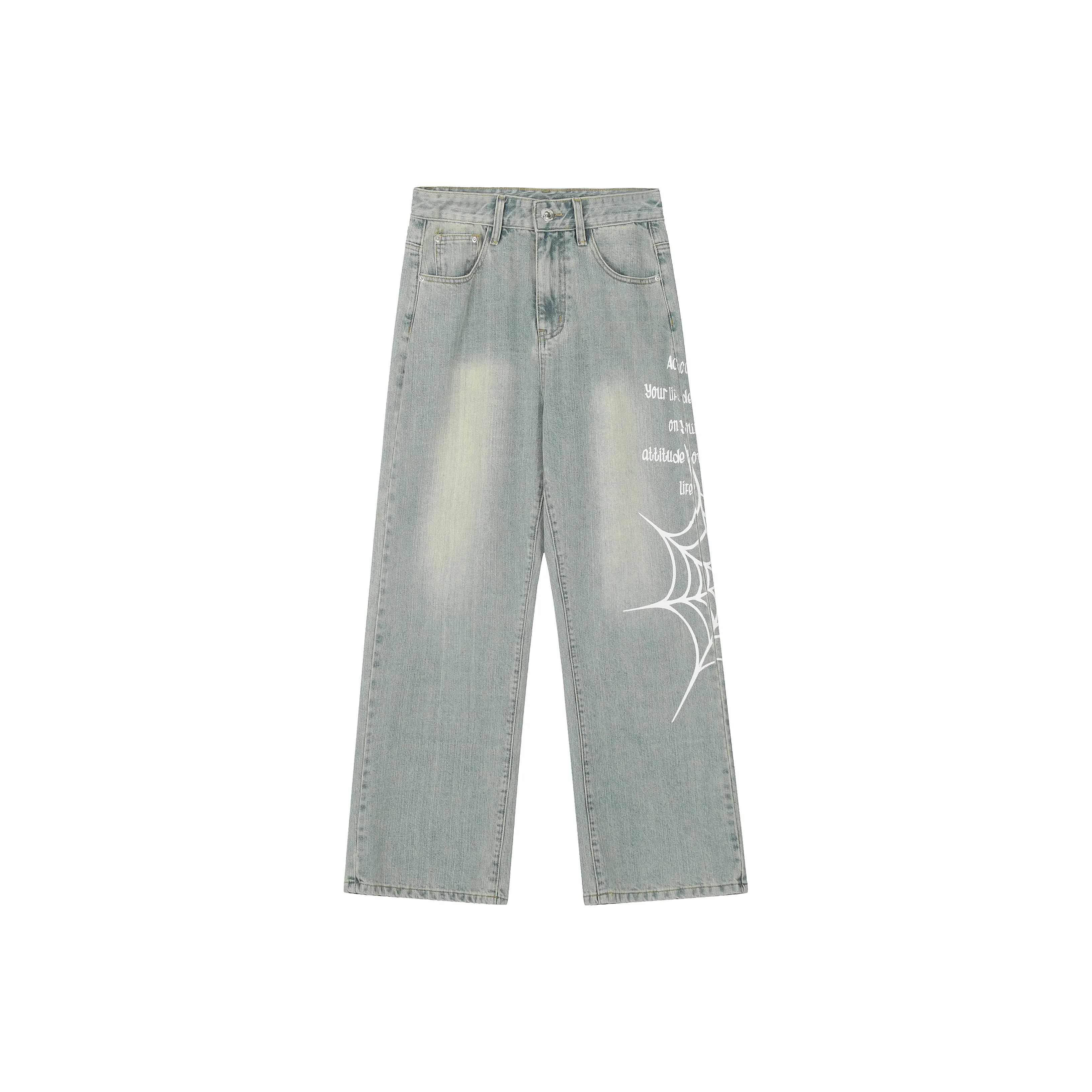 A Chock Синий Унисекс Джинсы