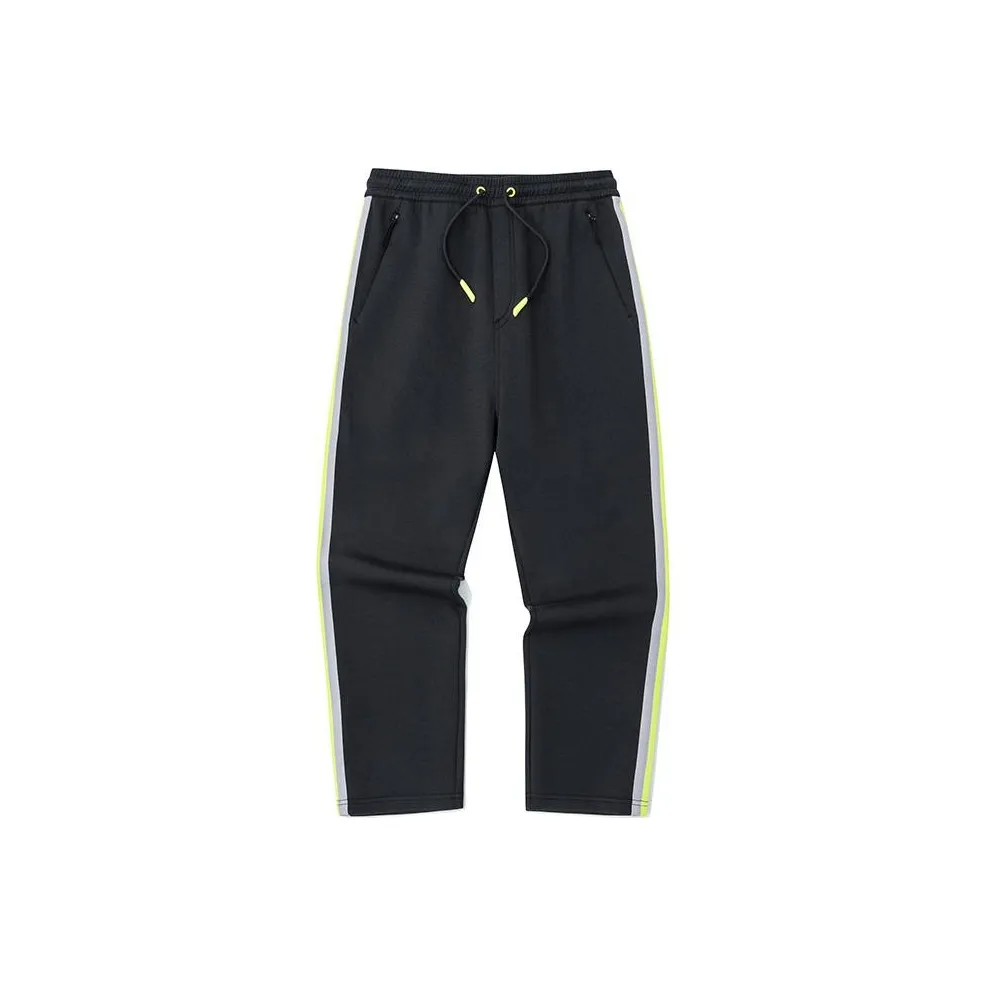 Anta x ANTA X Robert Geller Variety Training Collection Knitted Sports Pants Men's Night Black