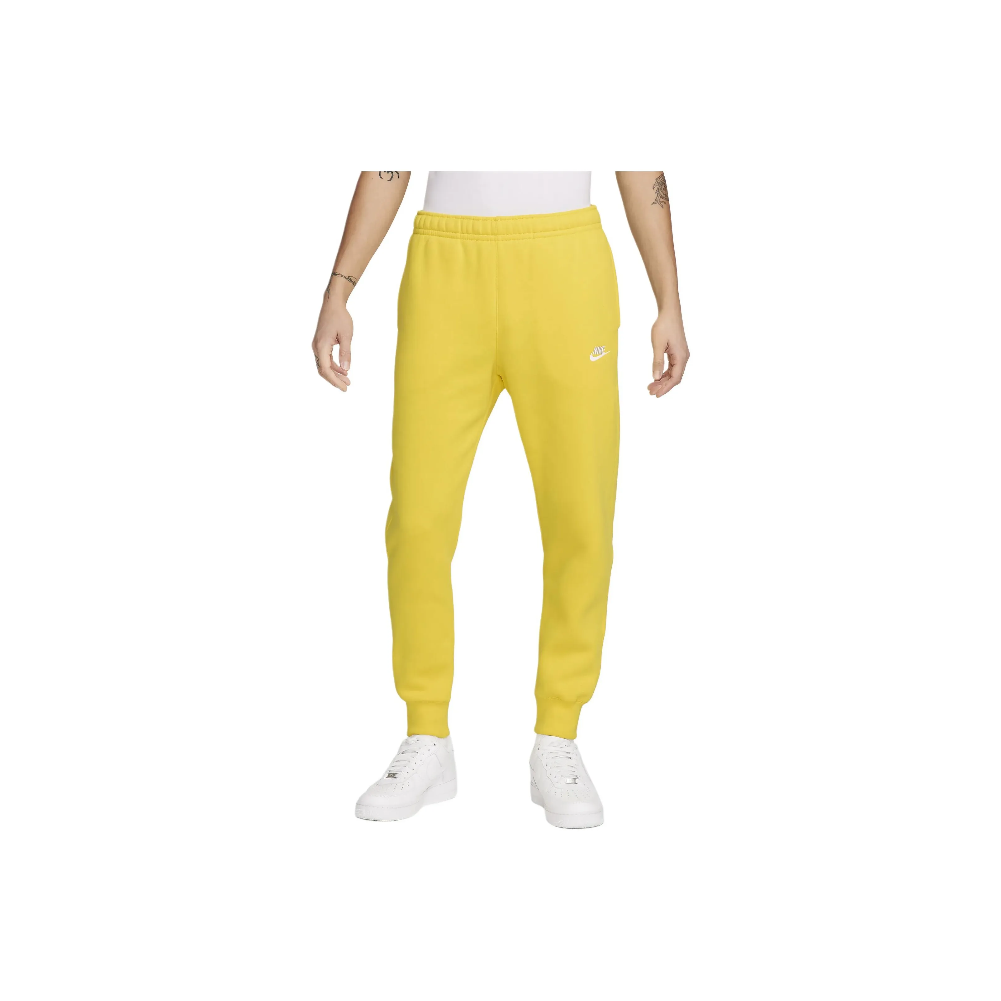 Nike Sportswear Club Fleece Knitted Sports Pants Men's Lemon