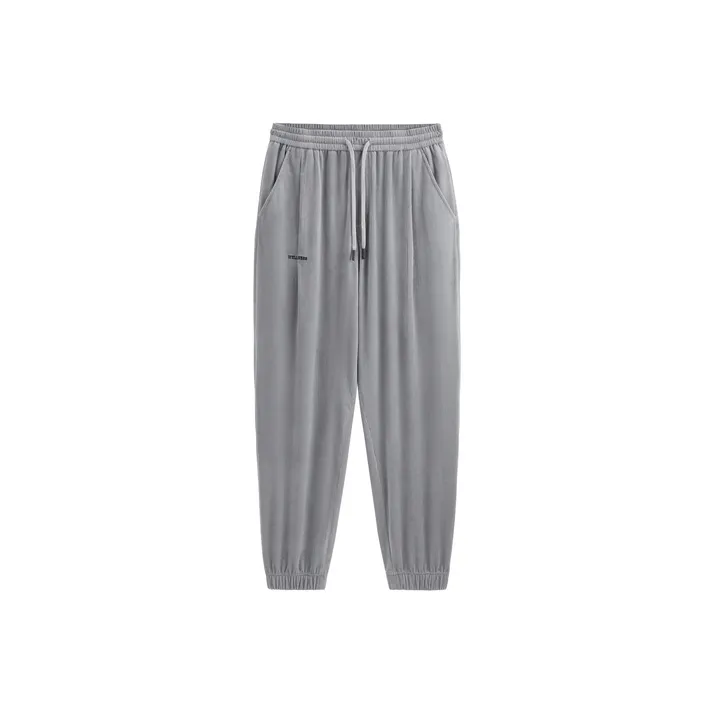 PEACEBIRD MEN Casual Pants Unisex Gray