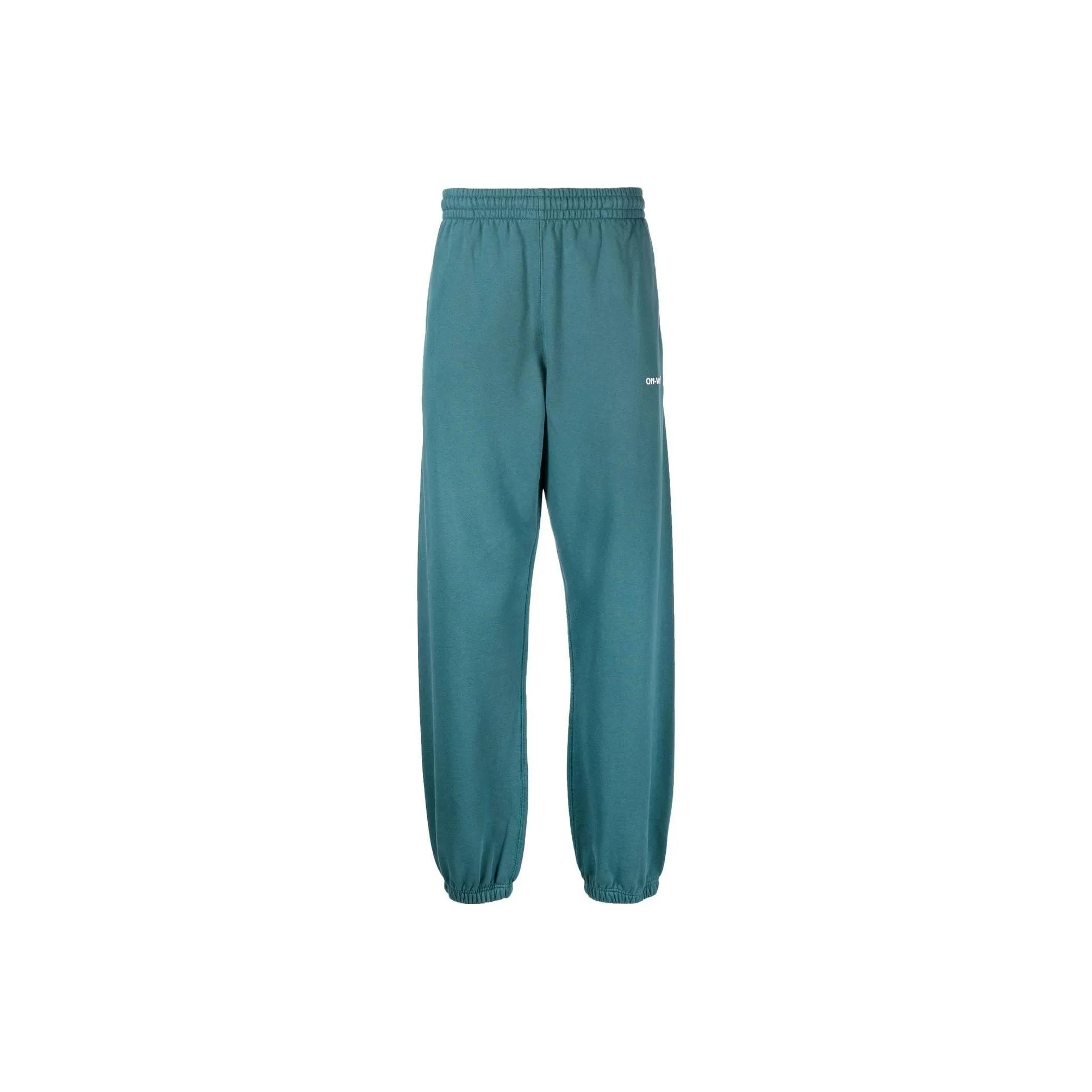 OFF WHITE Knitted Sweatpants Men Duck Green