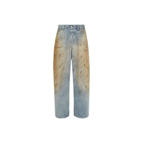 ACNE STUDIOS Мужские джинсы синего цвета