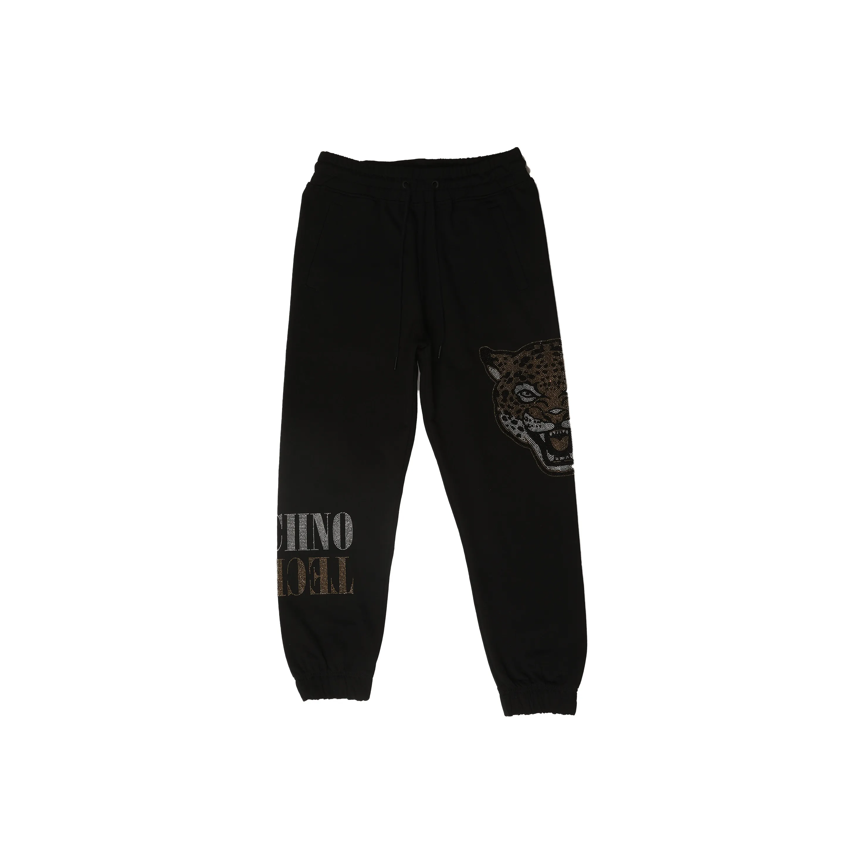 TCH Повседневные брюки Унисекс Черный с золотым логотипом Избранный