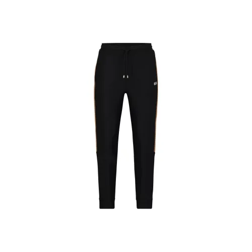 HUGO BOSS Черные Мужские Вязаные Спортивные Брюки