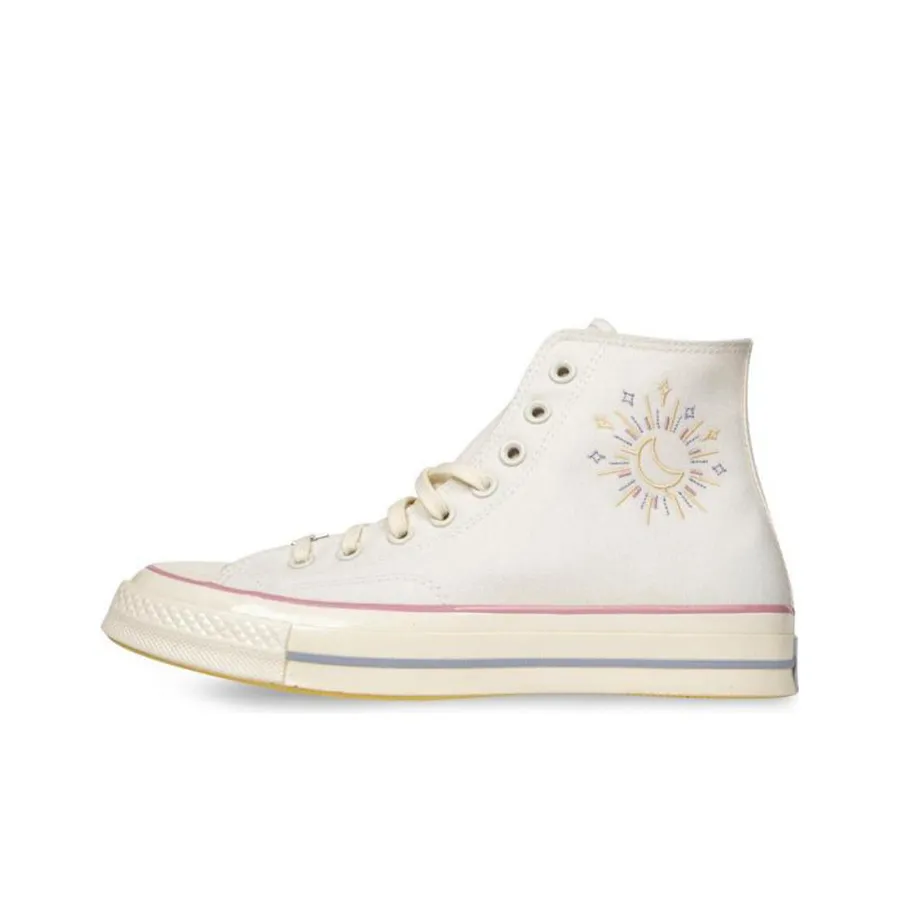 Converse Chuck 70 Устойчивые к истиранию Высокие Кеды Женские Белые