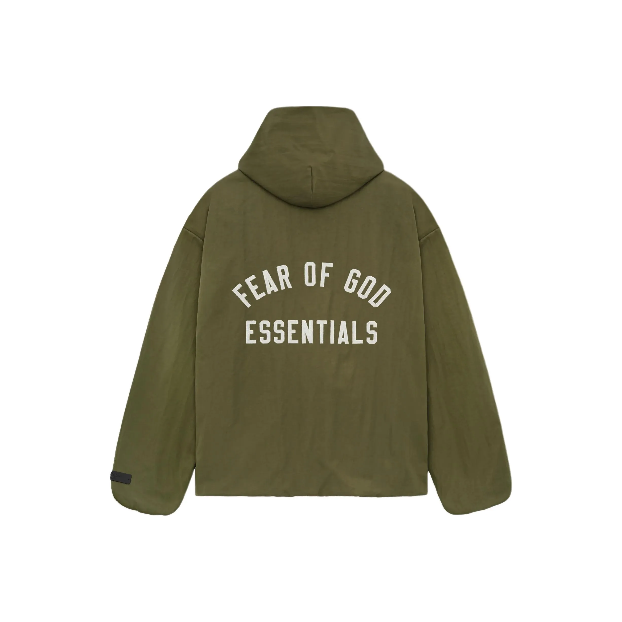 Fear Of God Essentials Textured Nylon Hooded Coaches Jacket