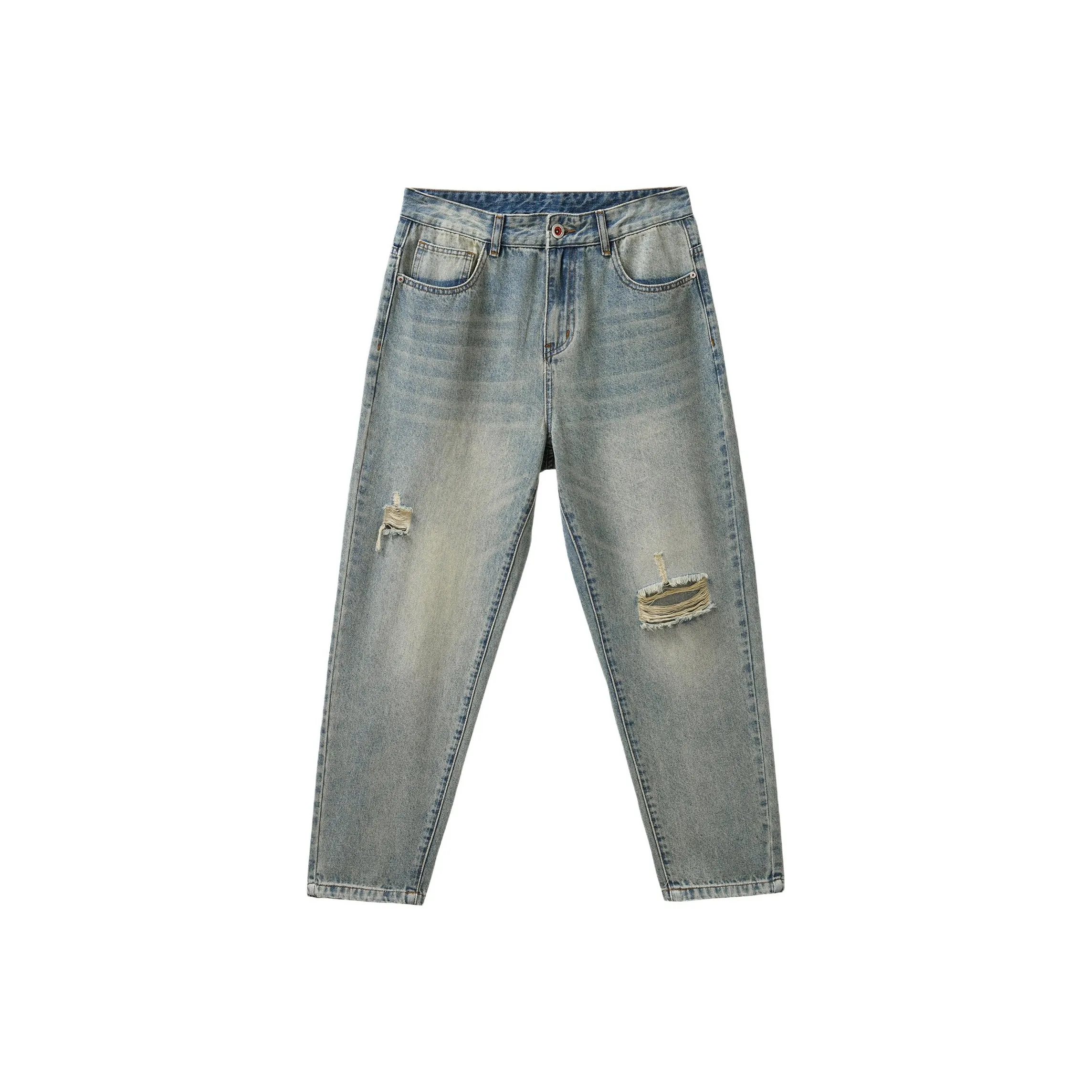 JUCY JUDY Джинсы Унисекс Грязь Желтый Светло-синий