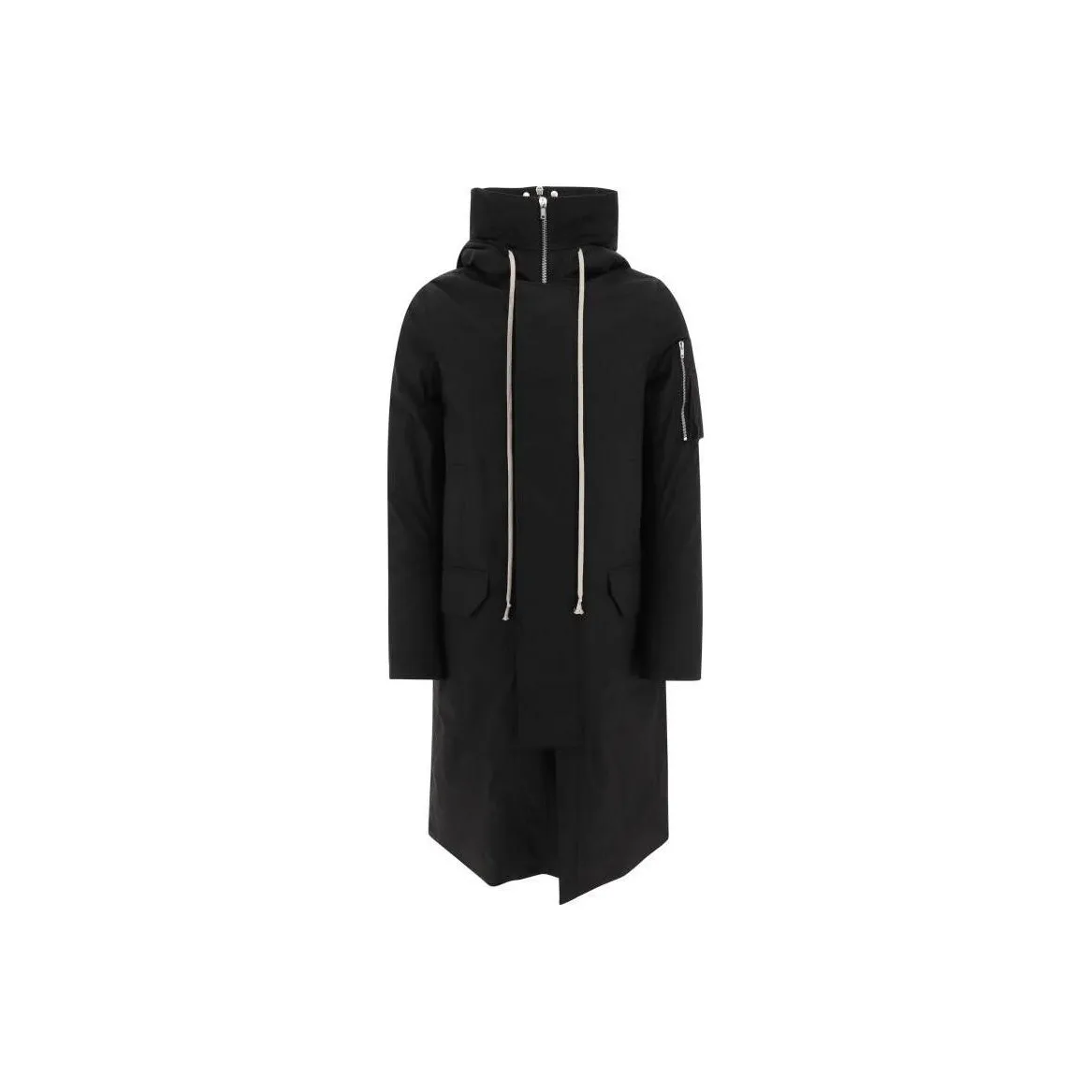 RICK OWENS Drkshdw Drawstring Hooded Coat