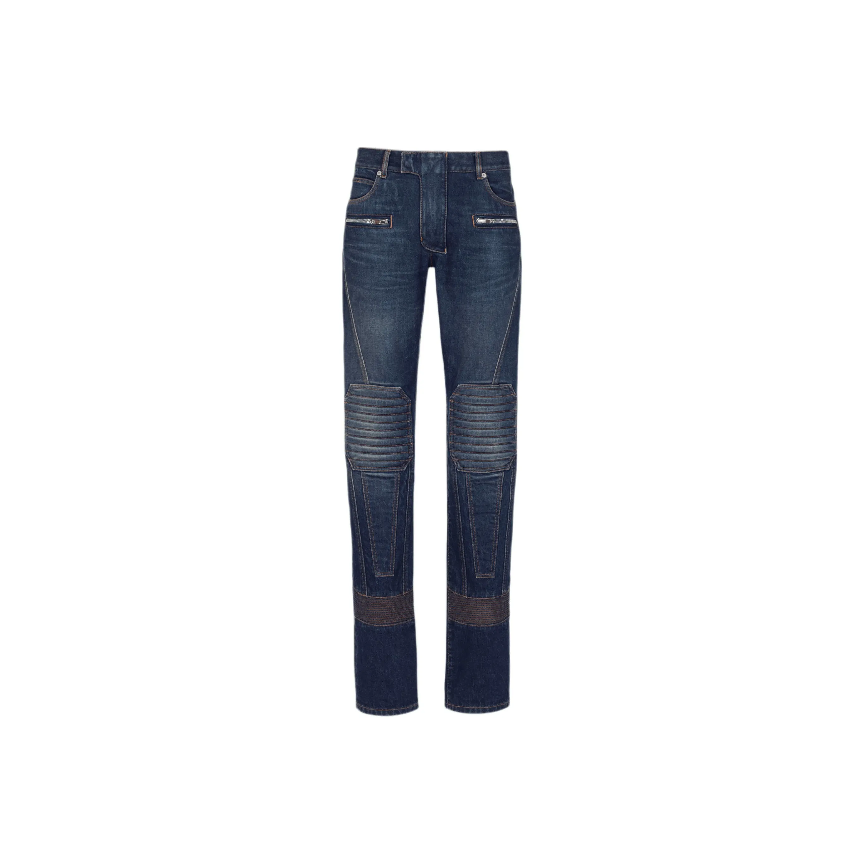 BALMAIN Denim Biker Jeans