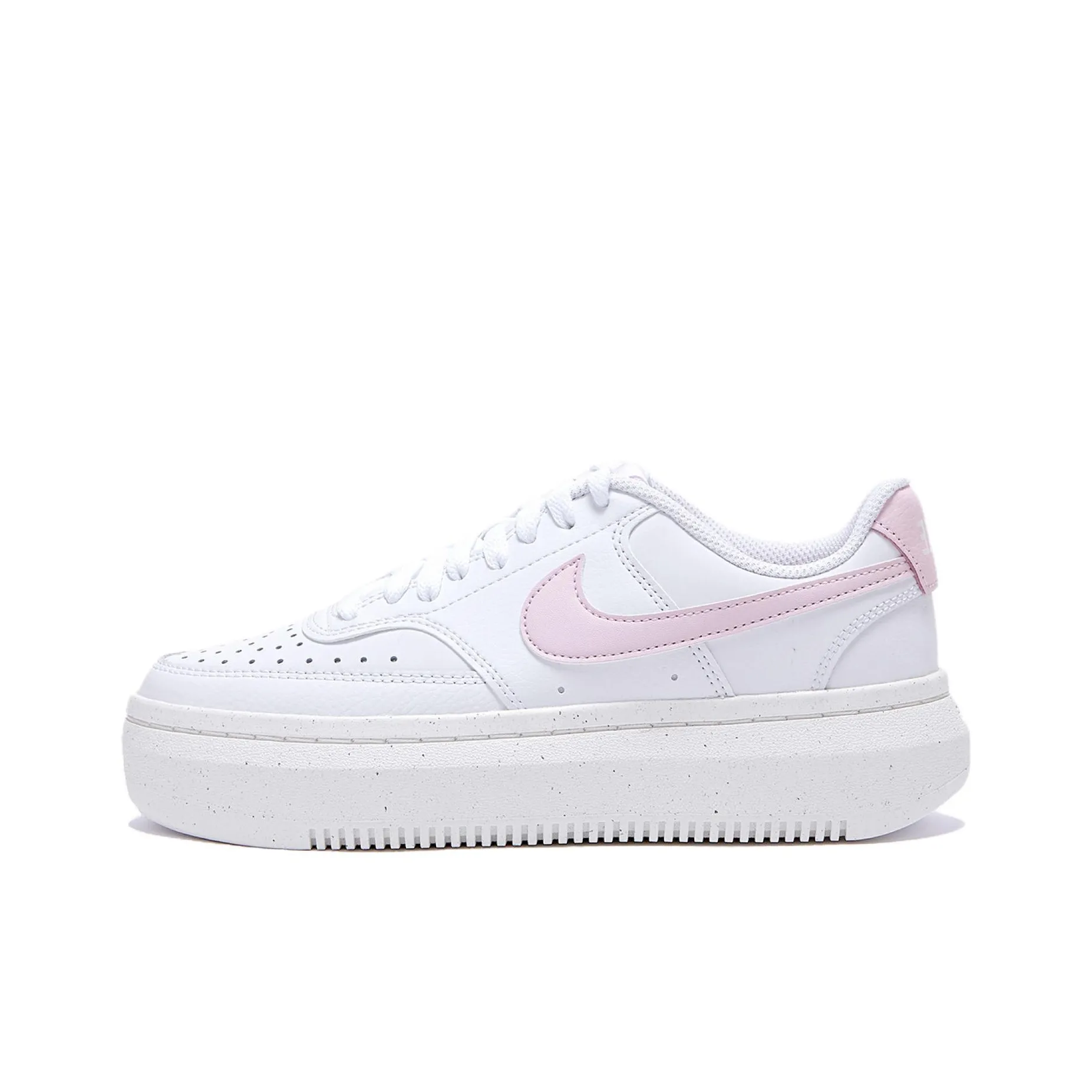 Nike Court Vision Alta Slip-Resistant Abrasion-Resistant Low Top Скейтборд Кроссовки Женские Белые Розовые