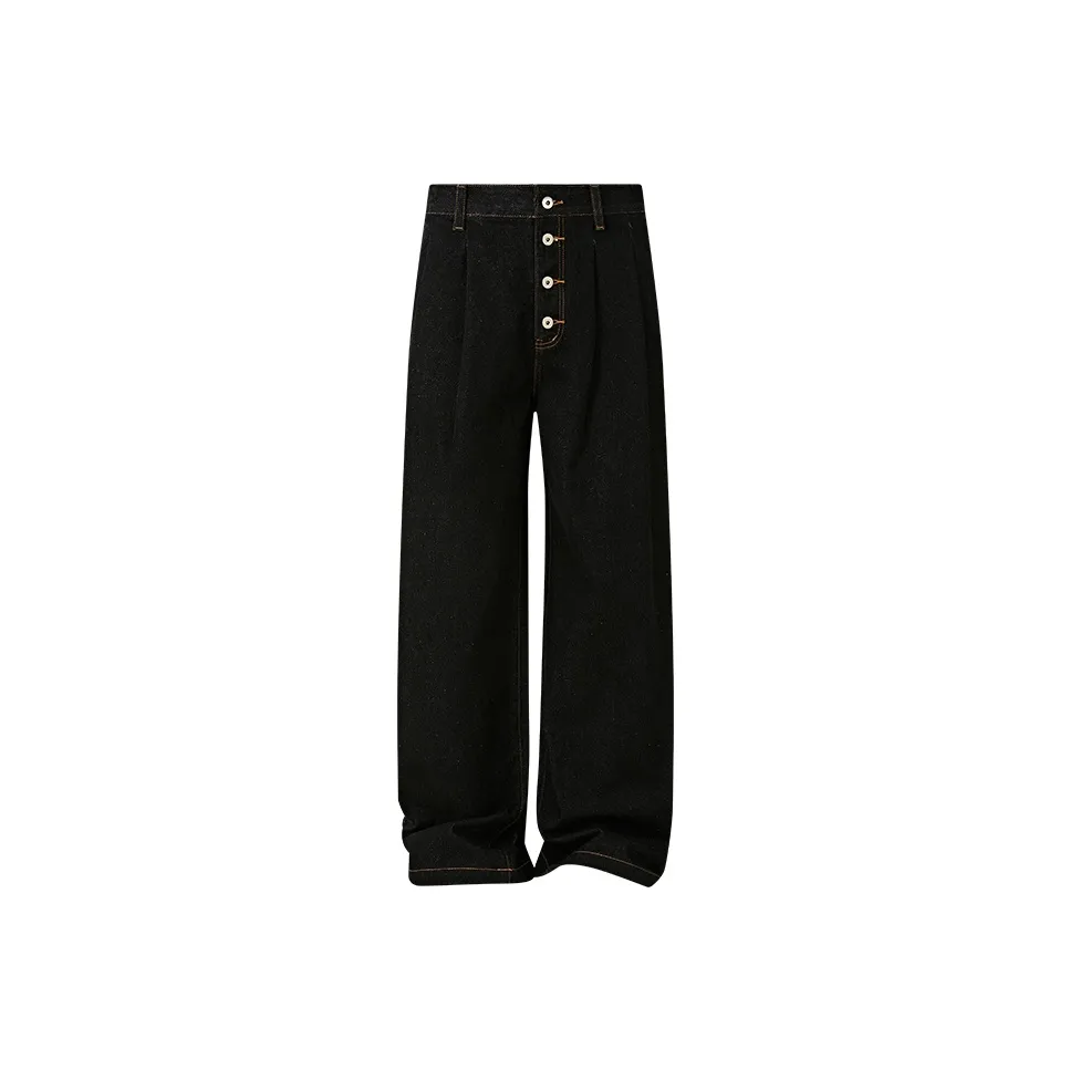 KREATE Джинсы Унисекс Оригинальный Черный Деним