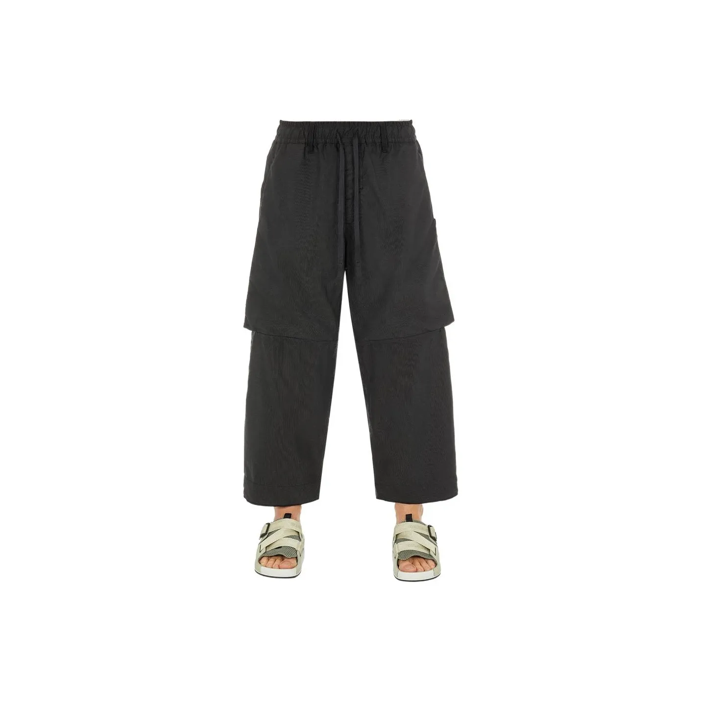 STONE ISLAND Cropped Drawstring waist Trousers