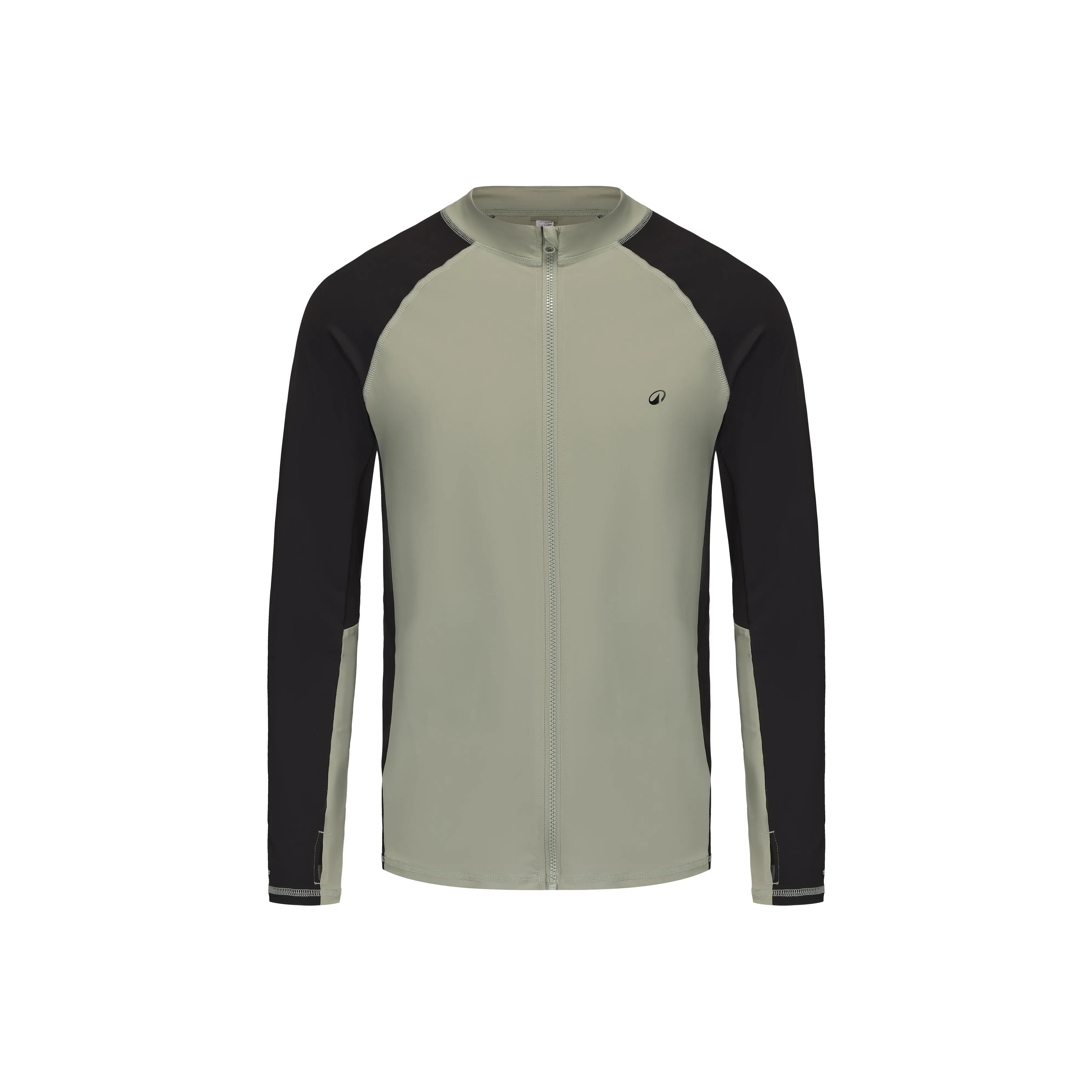 DECATHLON OLAIAN550 Прохладное ощущение T-рубашка мужская Бледно-зеленый Дымчатый черный