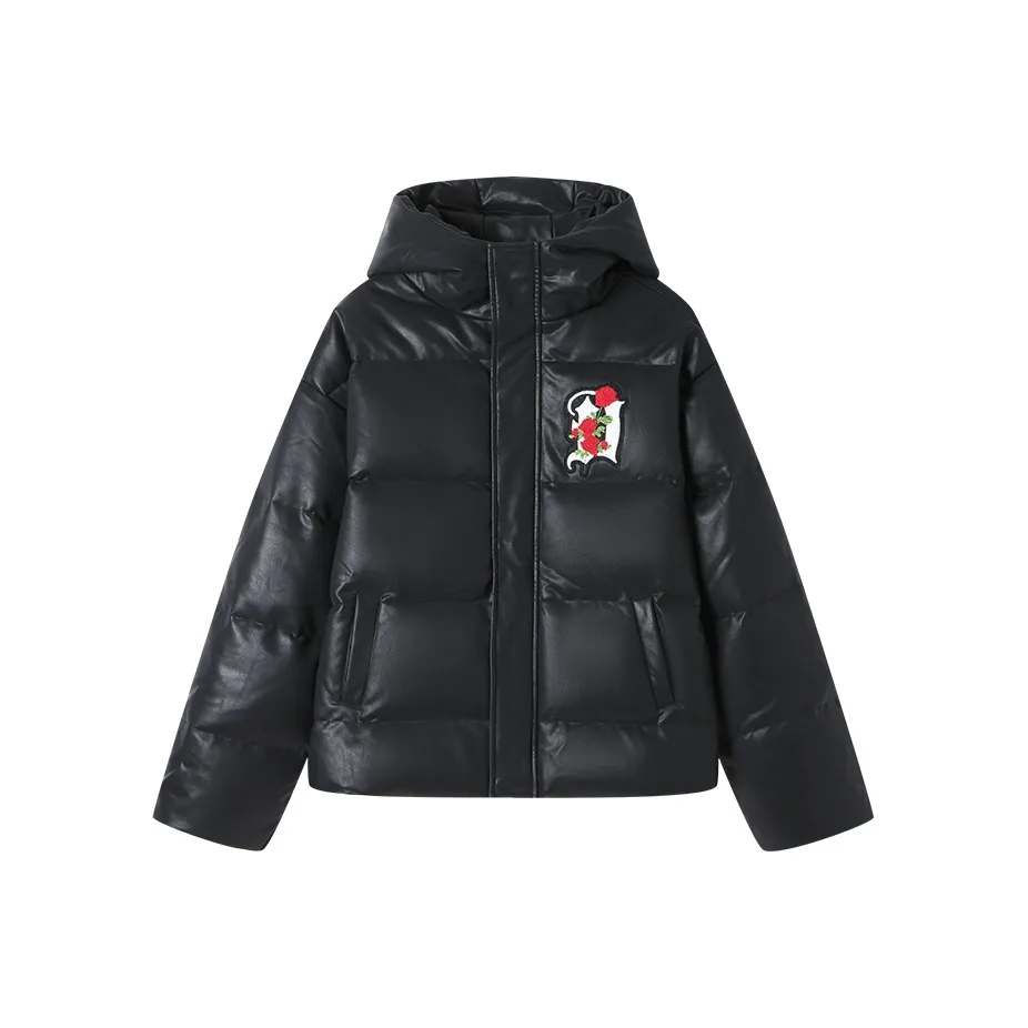 DANGEROUSPEOPLE Down Jacket Unisex Black