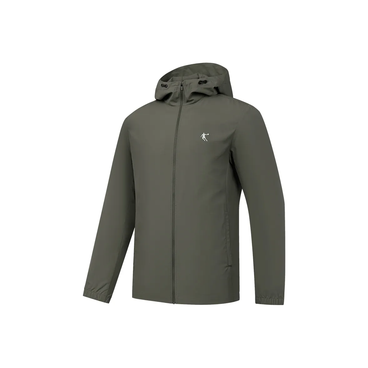 QIAODAN Trench Coat Men's Dark Brown Green