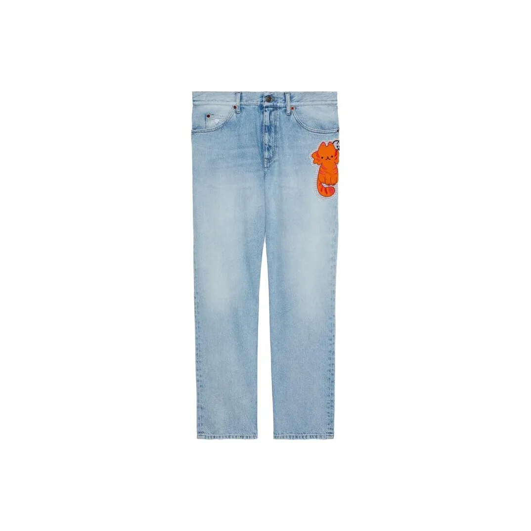 GUCCI Jeans Men's Light Blue