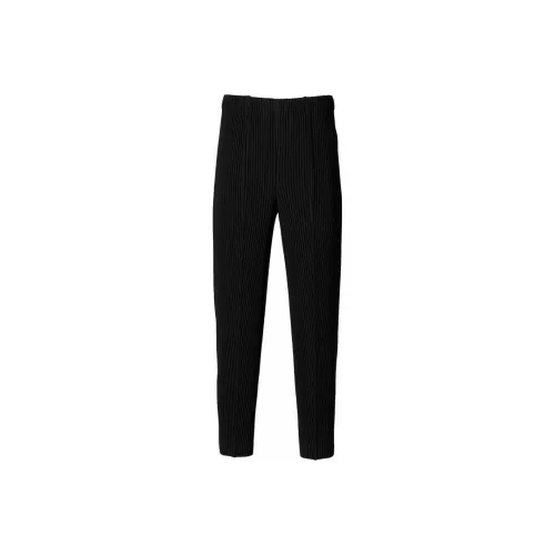 Homme Plissé Issey Miyake Черные Мужские Повседневные Брюки