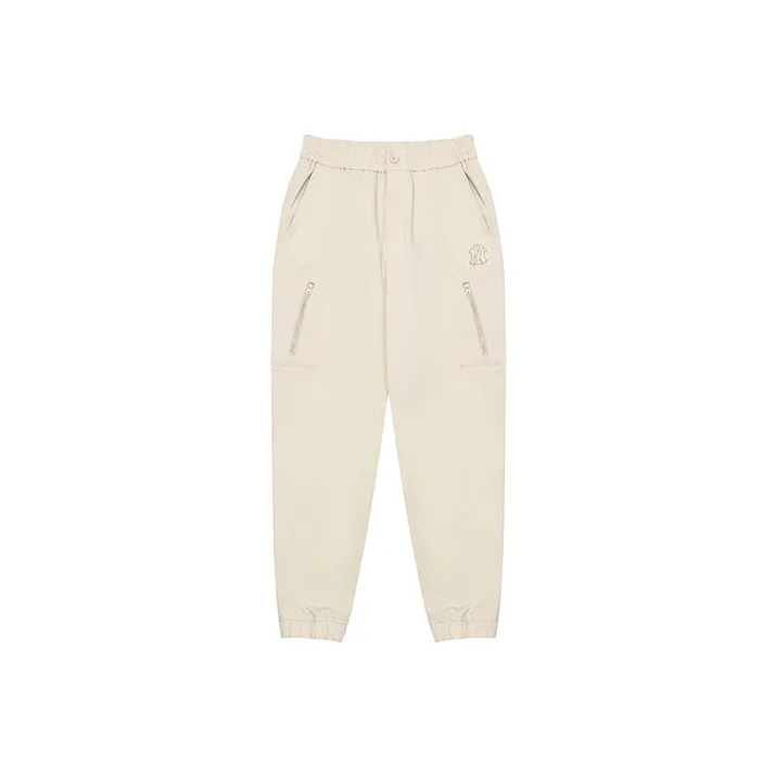 Mlb Base Logo Бежевые Мужские Повседневные Штаны