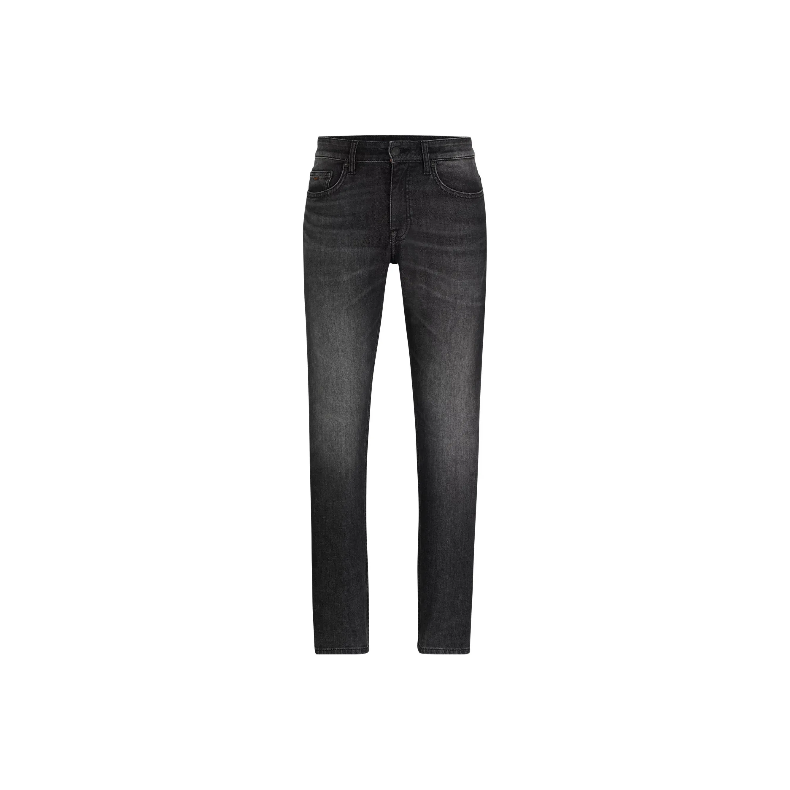 Hugo Boss Slim Fit Джинсы в черном цвете эластичные из денима мужские черные