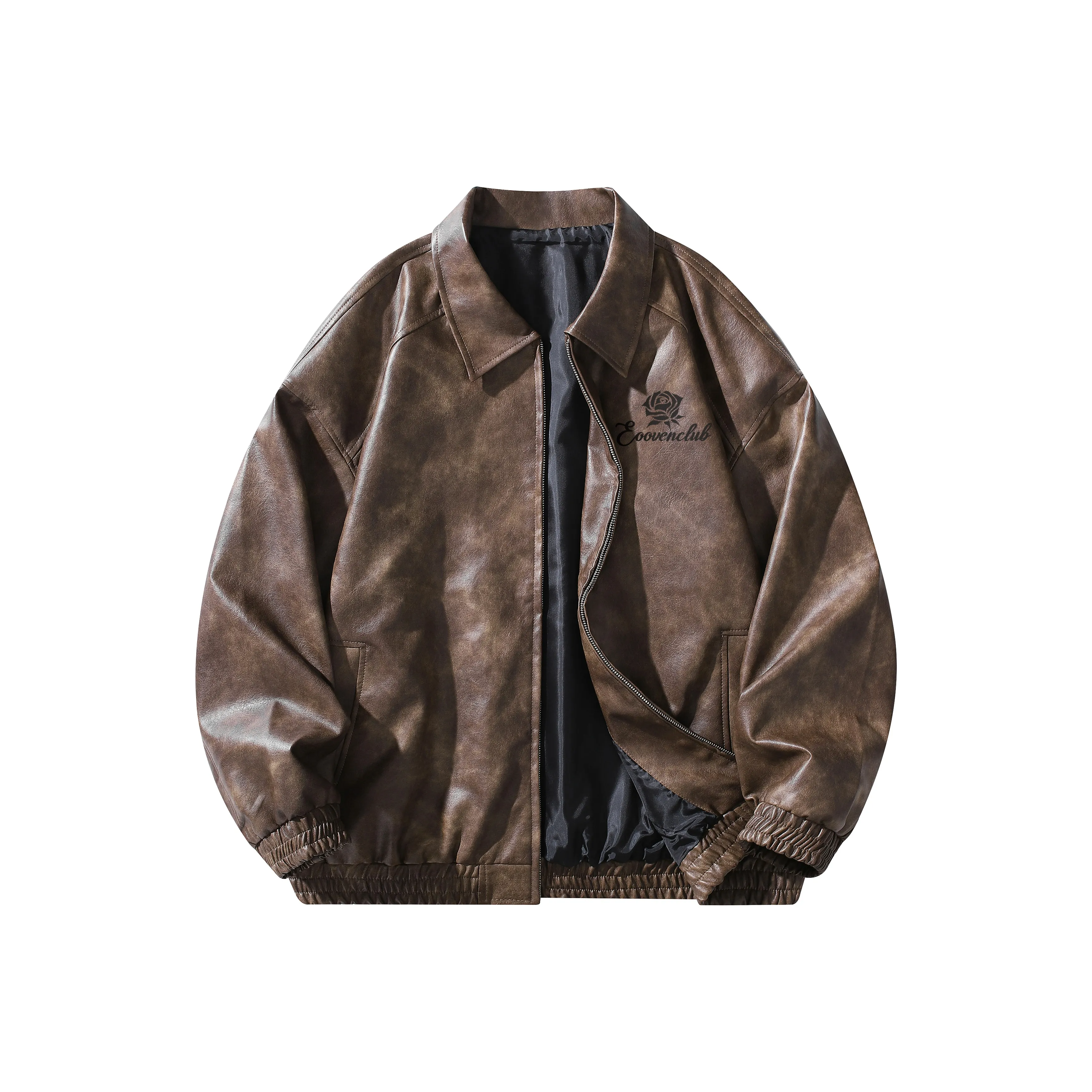 EOOVEN Leather Jackets Unisex