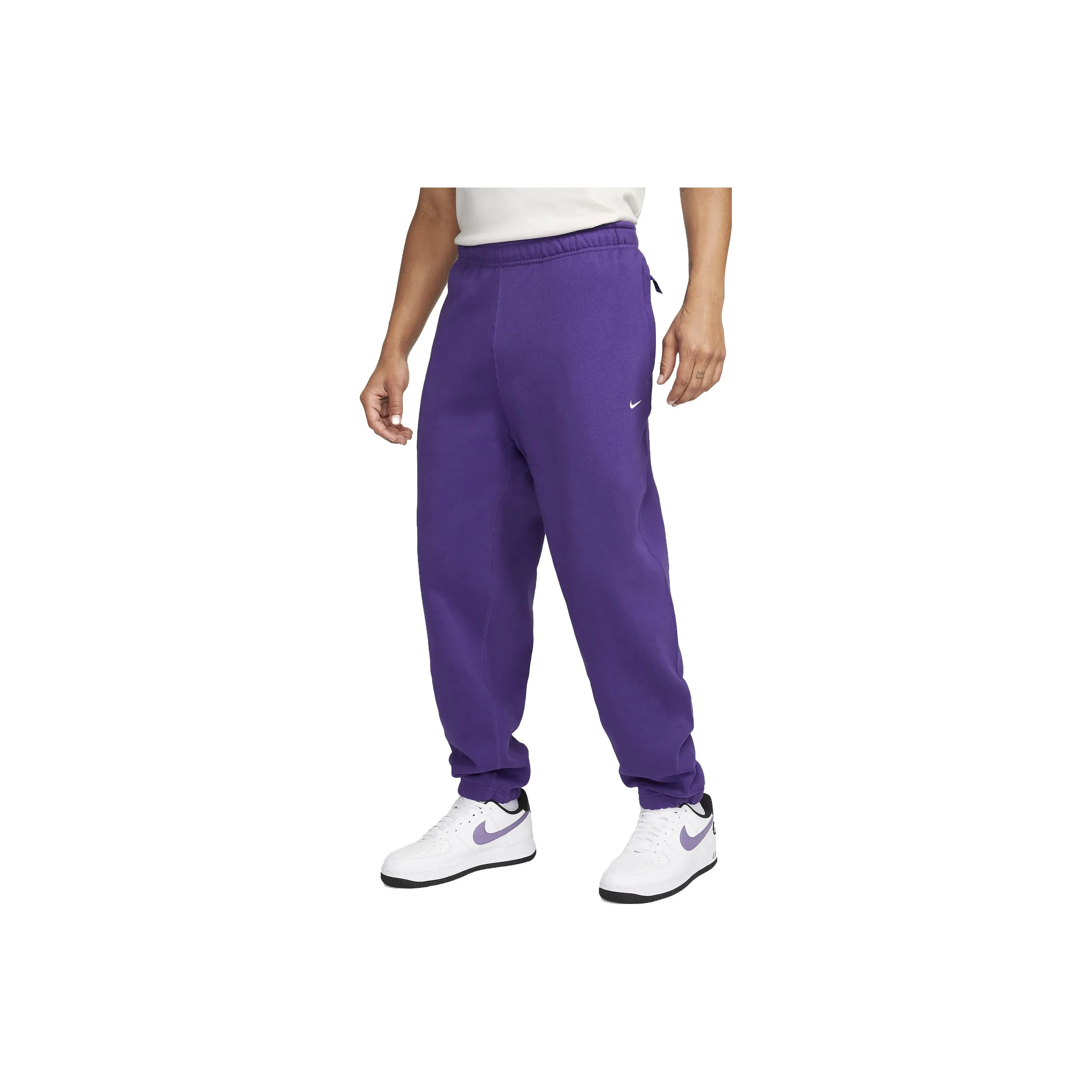 Nike Solo Swoosh Knitted Sweatpants Men's Purple