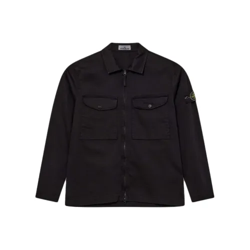STONE ISLAND Черные Мужские Куртки