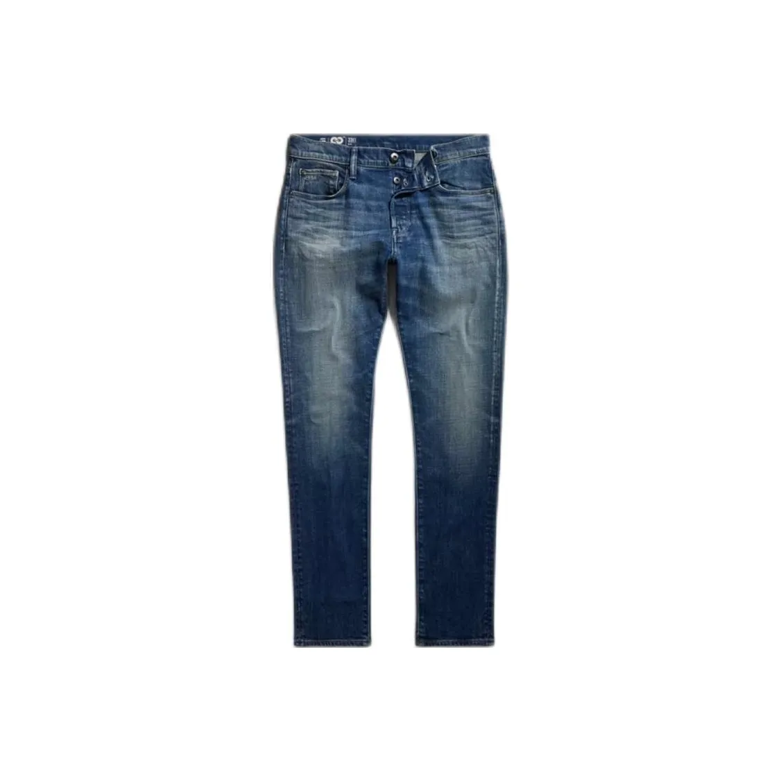 STAR RAW Джинсы Мужские Окрашенные Синий