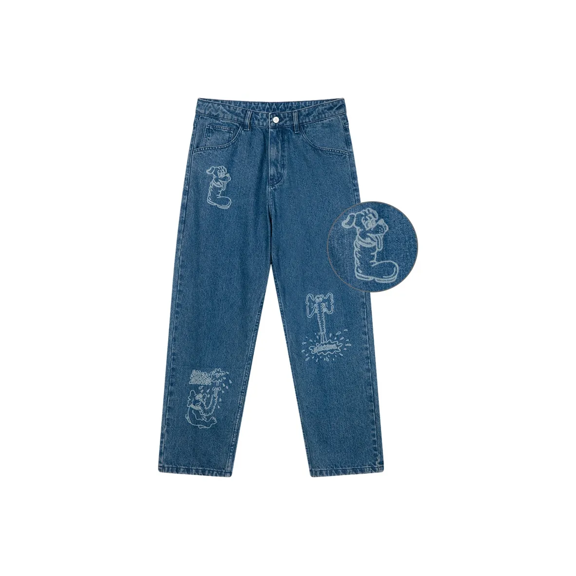 MIND ERROR Унисекс Джинсы