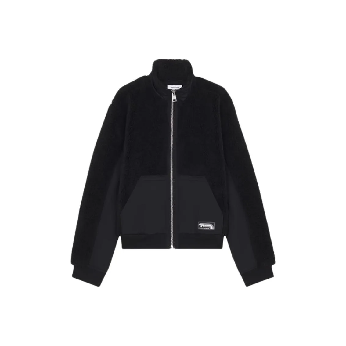 Maison Kitsuné Flash Fox Patch Zipped Fleece Jacket