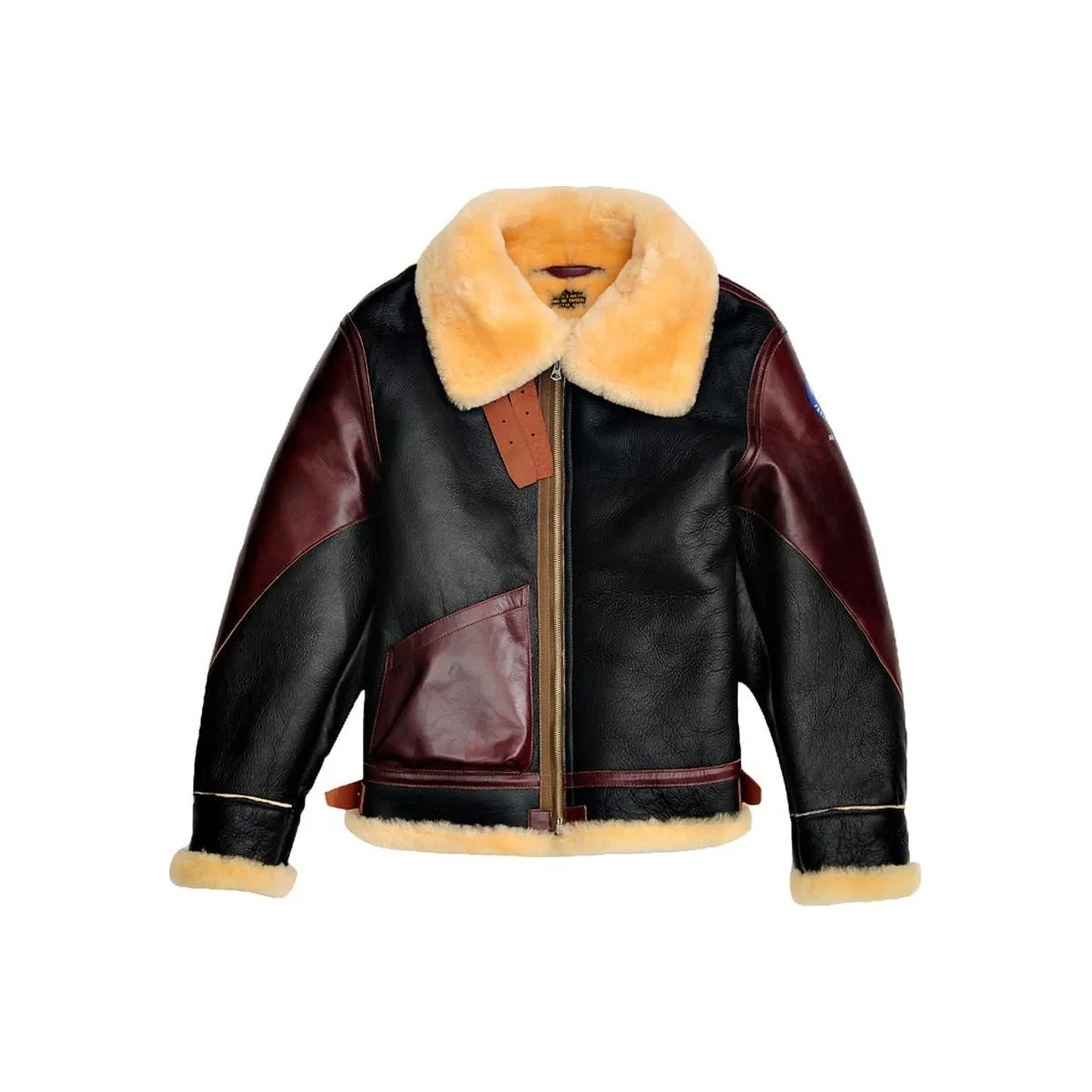 AKCLUB Leather Jacket Men's Dark Brown