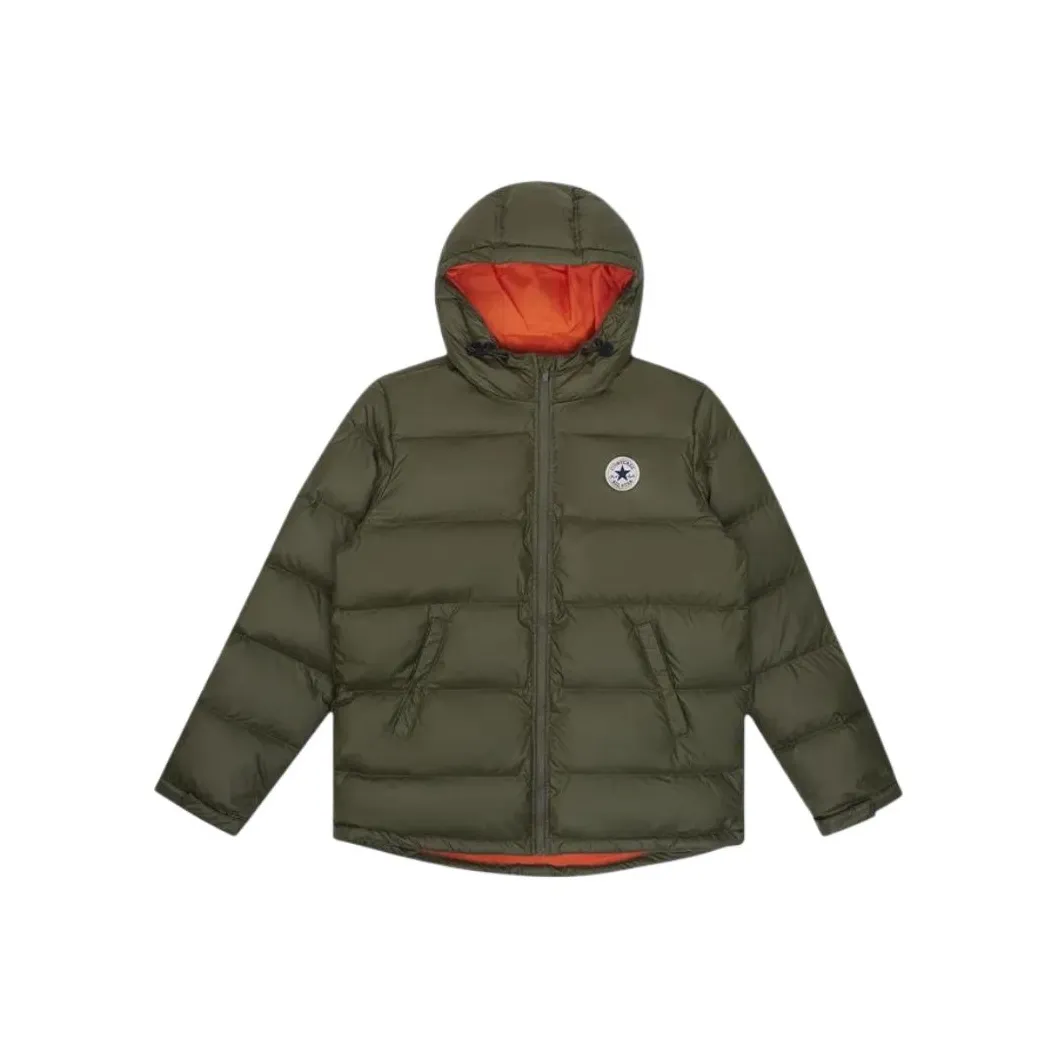 Конверс Хлопковый пуховик Мужской Зеленый